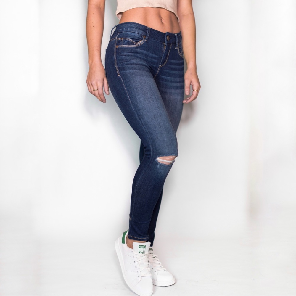 Zipper Ankle Denim Skinnies